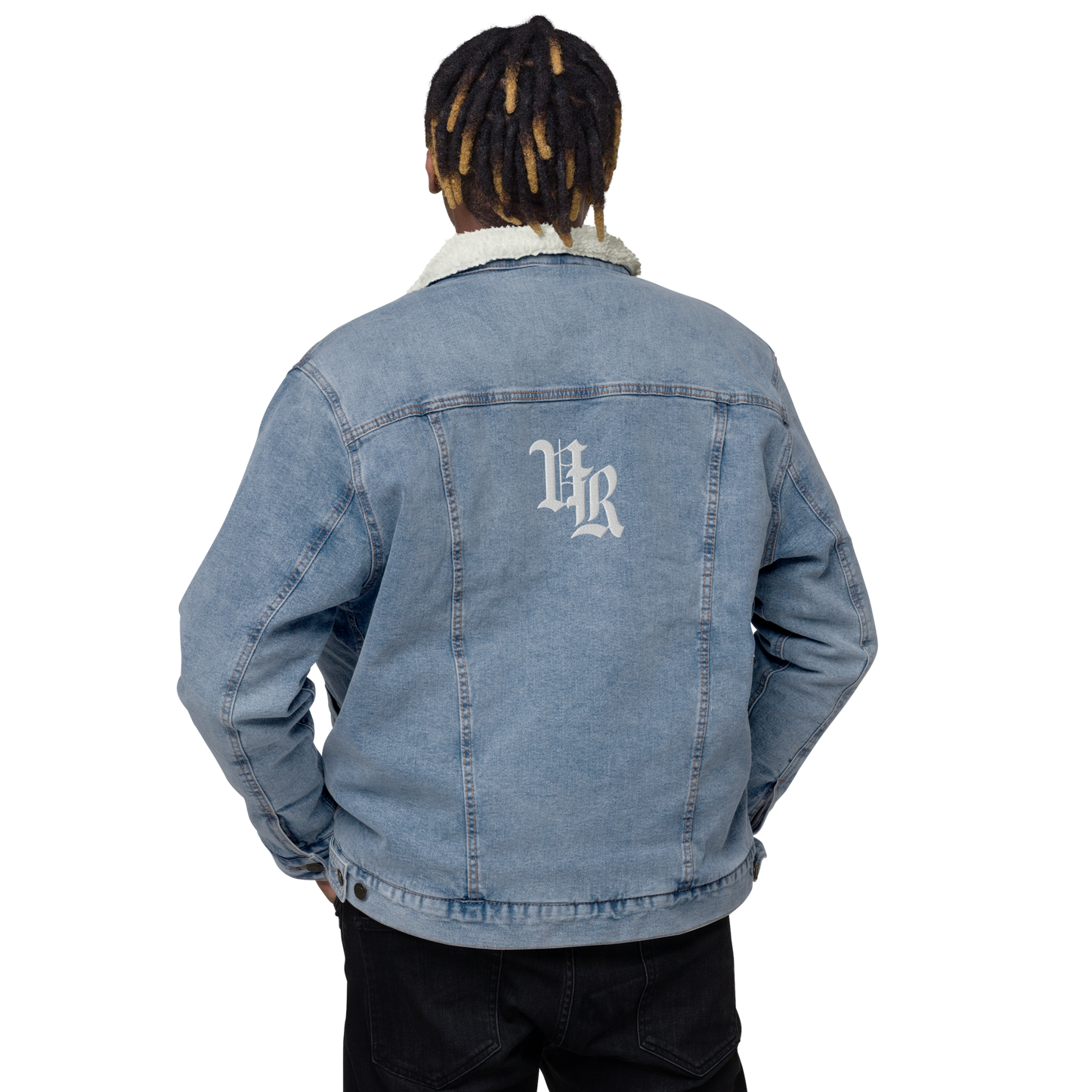 Unisex denim sherpa jacket